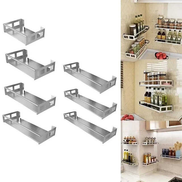 Stainless steel wall shelf