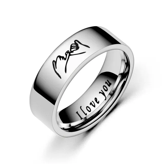 Modern rozsdamentes acél gyűrűk pároknak