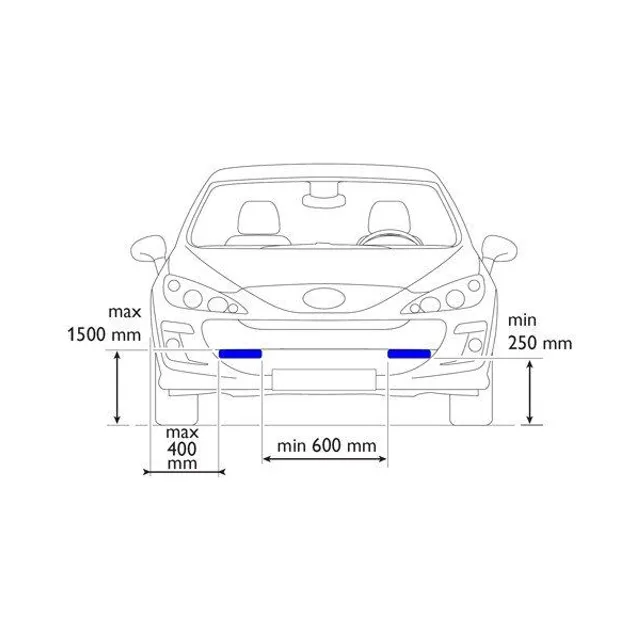 Światła DRL do światła dziennego 2x8 LED