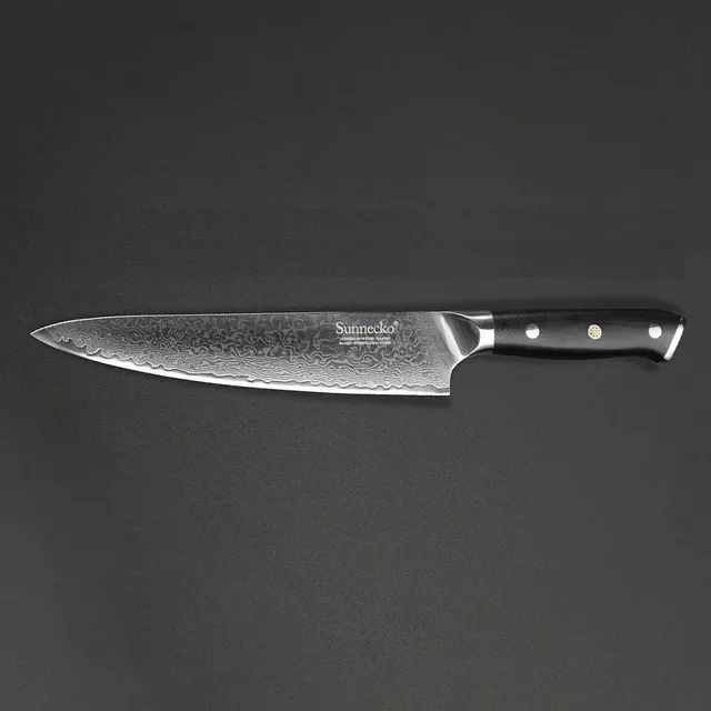 Kitchen knife made of Damascus steel Qiana
