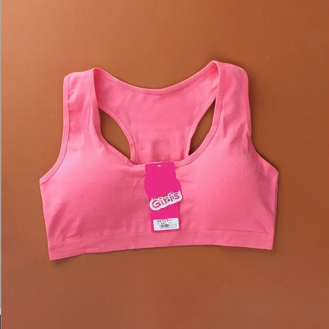 Girl sports bra in various colors