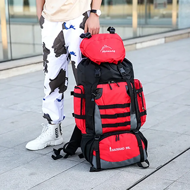 Duża pojemność 90L plecak turystyczny dla mężczyzn