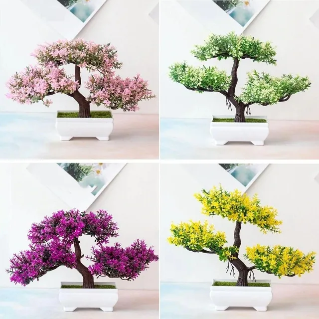 Bonsai artificial în ghiveci