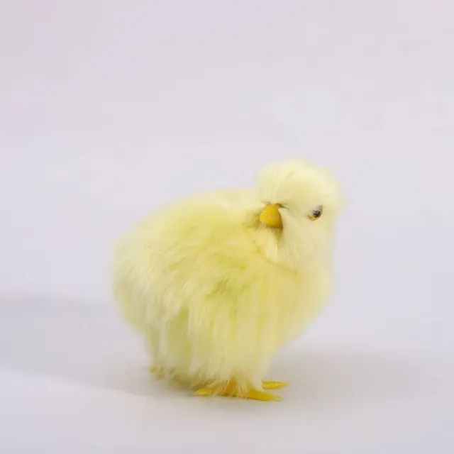 Realistic decoration chicks on Easter - cute figure