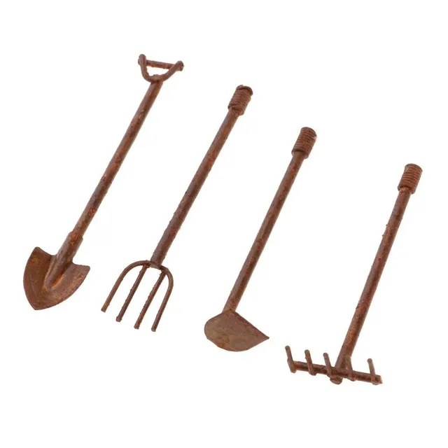 Gardening tools for a doll