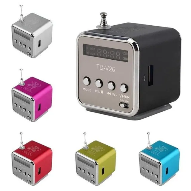 Mini digitální přenosné rádio-více barev