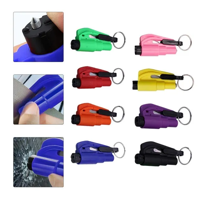 Handy mini window breaker and car belt cutter