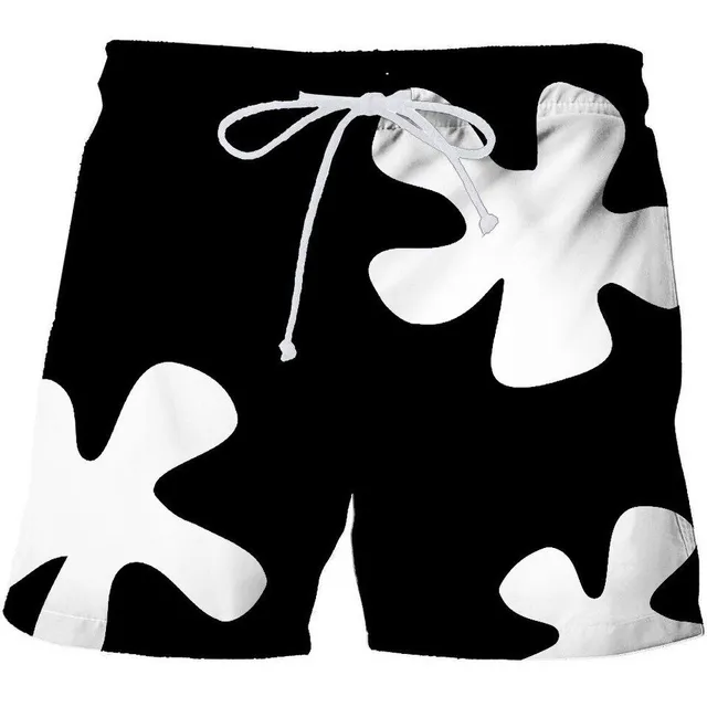 Luxury men's shorts swimwear with print of Patrick's shorts from SpongeBob SquarePants