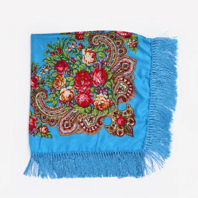 Ladies scarf with flowers - 12 colours