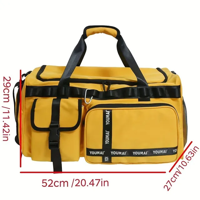 Large capacity travel bag, multifunctional bag, bag for separating dry and wet luggage Christmas, Halloween and Thanksgiving gifts