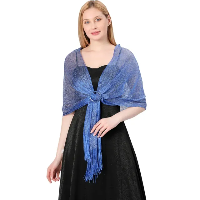 Ladies elegant scarf with long tassel