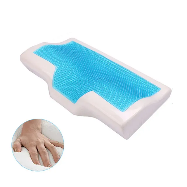 Medical orthopaedic pillow made of memory foam and cooling gel