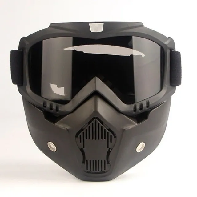 Moto glasses with mask