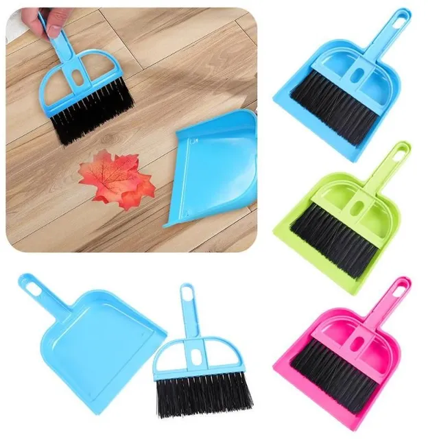 Set of small shovel and broom