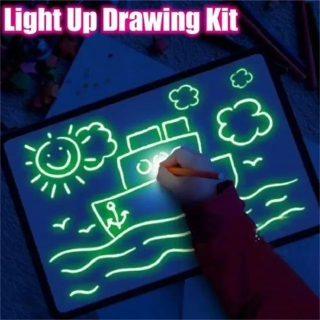 Tabuľka na kreslenie Graffiti Led Luminous Magic Draw Board