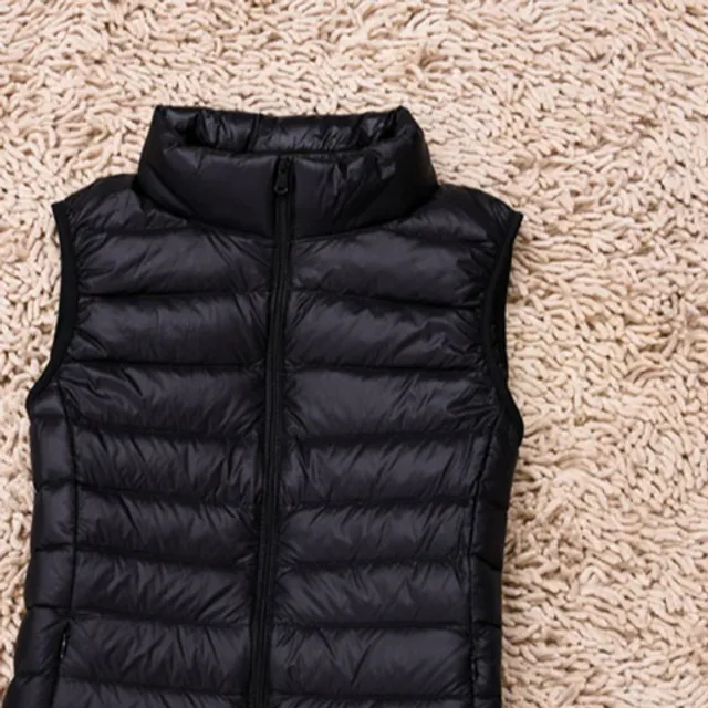 Beautiful ladies lightweight down vest Black XL