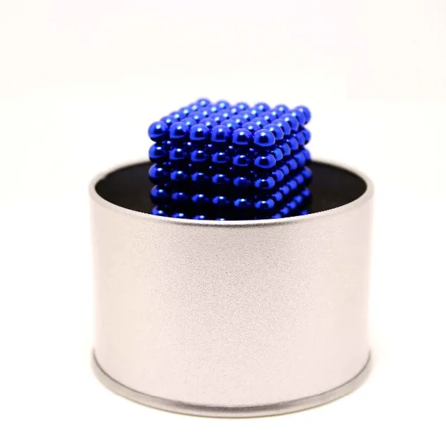 Antistress magnetic balls Neocube - toy for adults d3-blue-beads