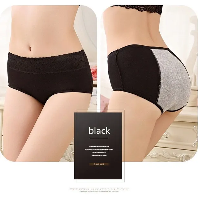 Seamless high waisted menstrual panties