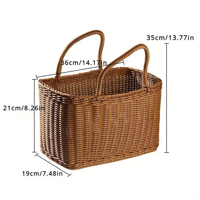 Handwoven wicker basket - Decorative and practical basket for your home