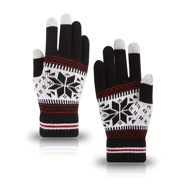 Winter Strickhandschuhe mit Touchscreen