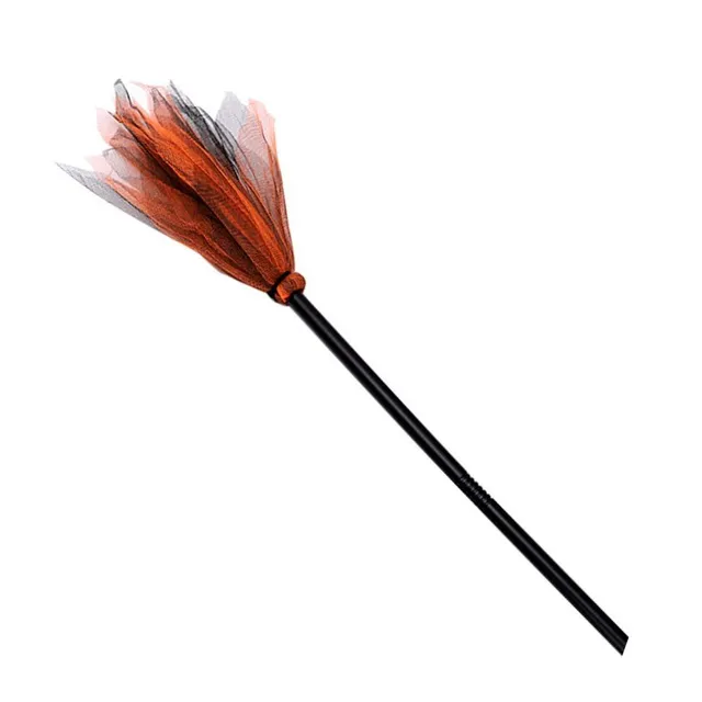 Colourful beautiful broom for Halloween witch costume