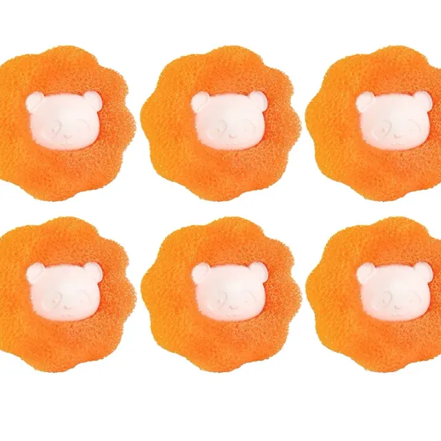 6 pieces of laundry balls to remove hair and hair from clothing