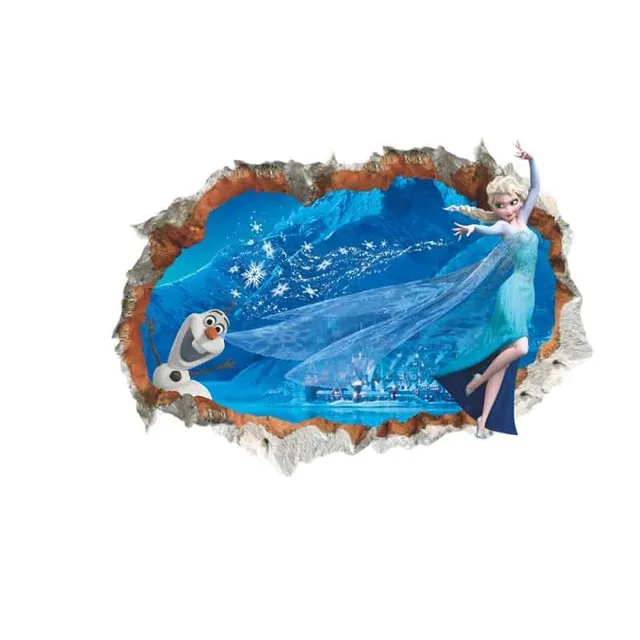 Naklejka ścienna Elsa Anna | Lodowe Królestwo
