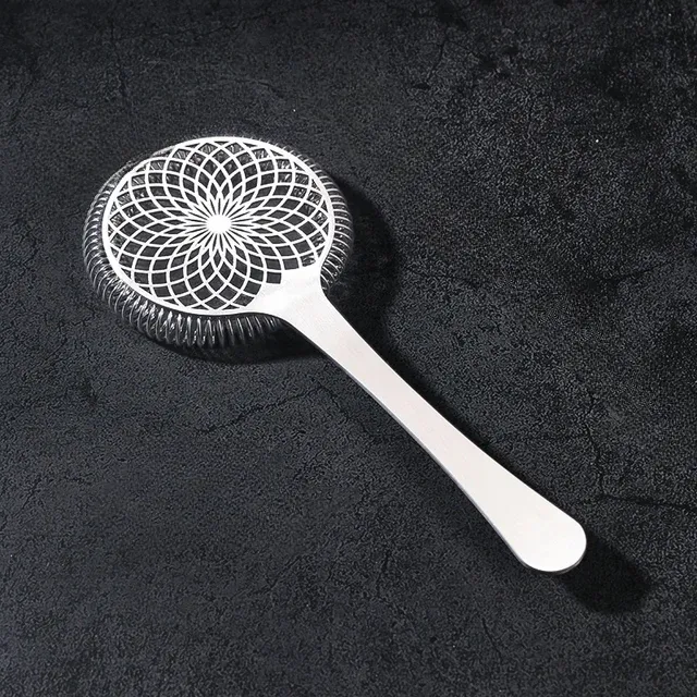 Luxurious stainless steel cocktail sieve - several motif variants