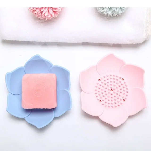 Blossom-shaped soap holder