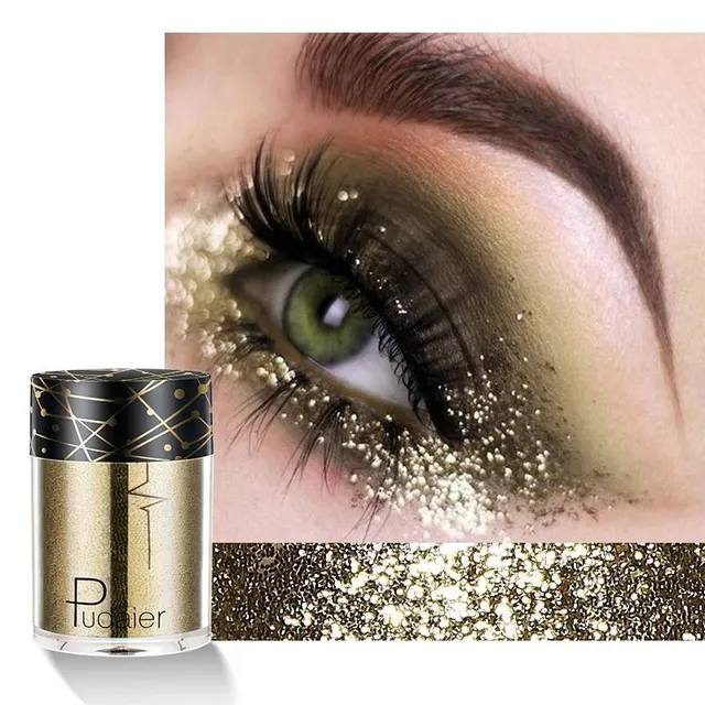 Luxury glitter in several color variants with universal use on eyes, lips and body