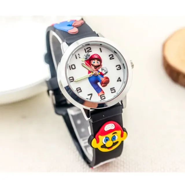 Detské analógové hodinky s motívom Super Mario Bros.
