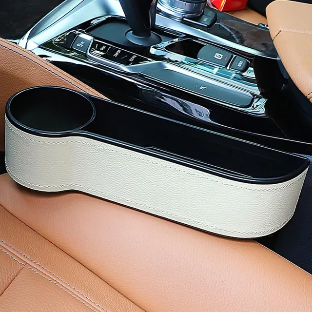 Stylish leather car organiser