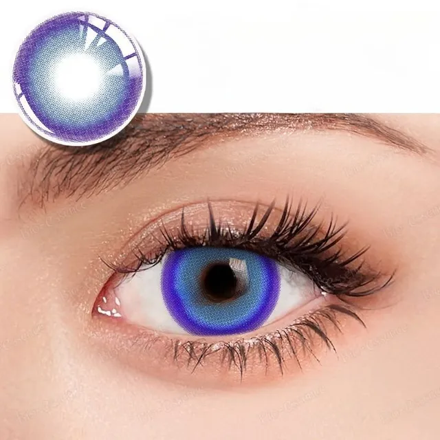 A pair of luxury contact lenses without diopters in different colour options Marquise
