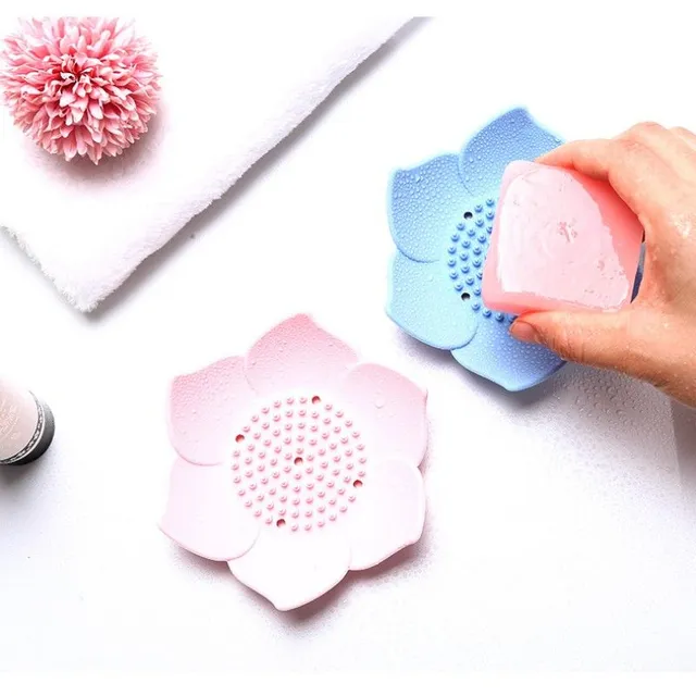 Blossom-shaped soap holder