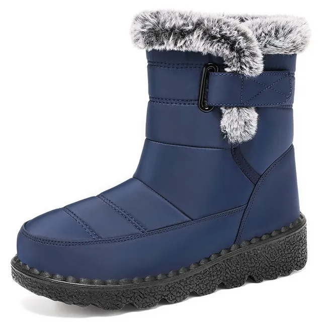 Women's Waterproof Elegant Winter Boots With Warm Internal Fur - Different Colors