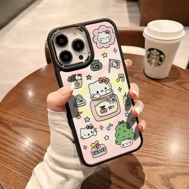 Husă de protecție pentru telefon cu Hello Kitty în designul Y2K - husă drăguță din silicon
