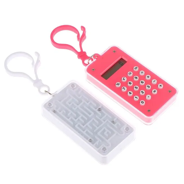 Mini key calculator with Cindra puzzle