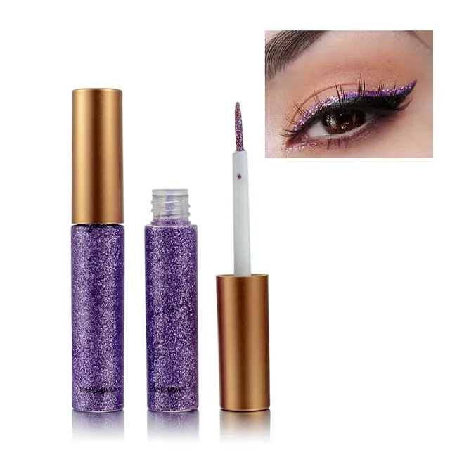 Colourful shimmering eyeliner fialova