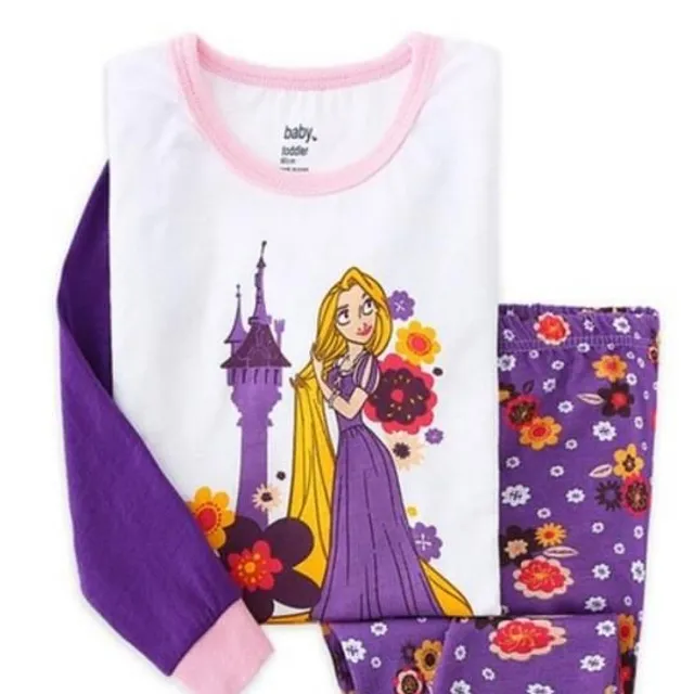 Girls pajamas with princesses