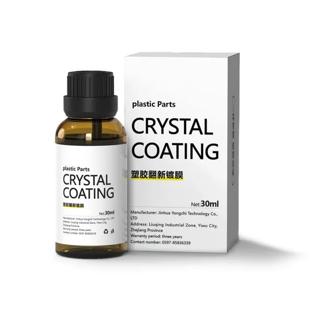 30ml Plastové renovované pokovování Crystal Coating Agent Vosk Panel Auto Interiér Auto Plastové renovované pokovování Retreading Agent