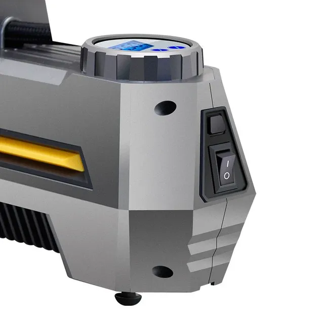 Automatyczny kompresor z cyfrowym manometrem, 150 PSI, oświetlenie LED - do samochodów, motocykli, rowerów i nie tylko