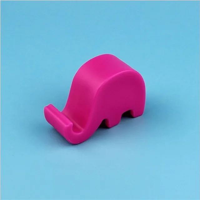 Moderní jednobarevný stojanek ve tvaru slona na mobilní telefon