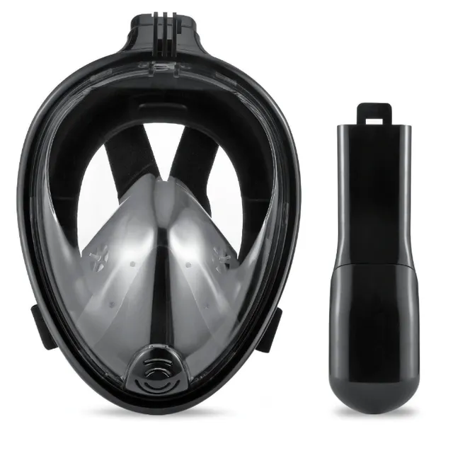 Mască de snorkeling integrală COP CAM cu posibilitate de atașare a camerei GoPro