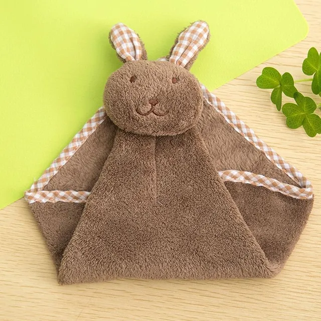 Serviette pour enfant en forme de lapin