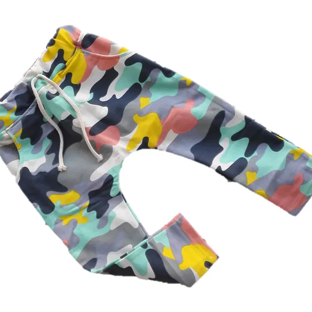 Boys sweatpants with military pattern - 5 colours rainbow 2T