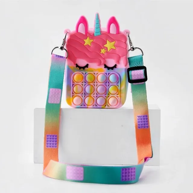 Baby bubble pop-it bag - Unicorn