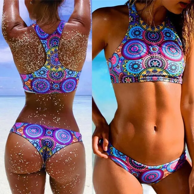 Luksusowe brazylijskie bikini z mandalą