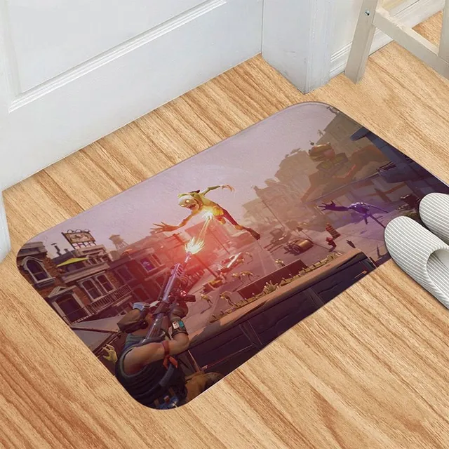 Stylish anti-slip mat with computer game motif DD001-01