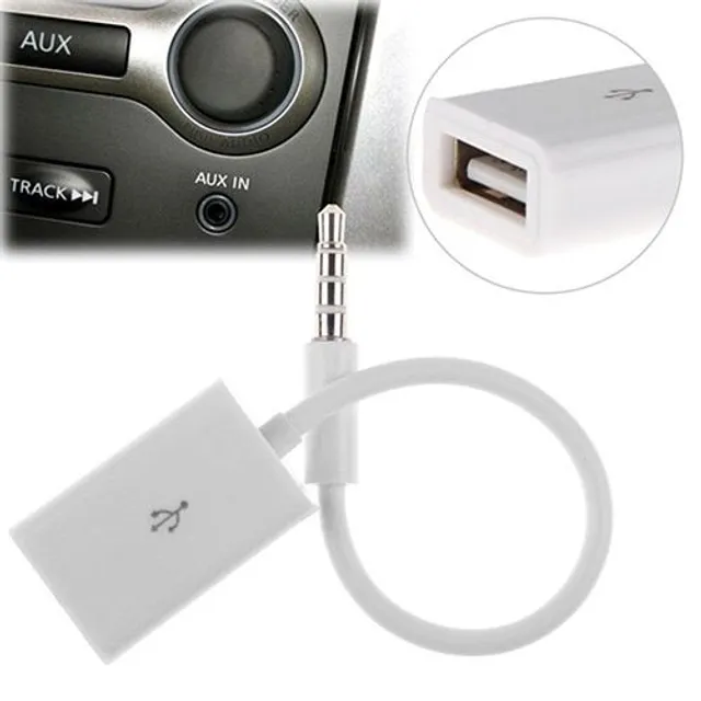 Adaptateur AUX jack 3,5 mm vers USB