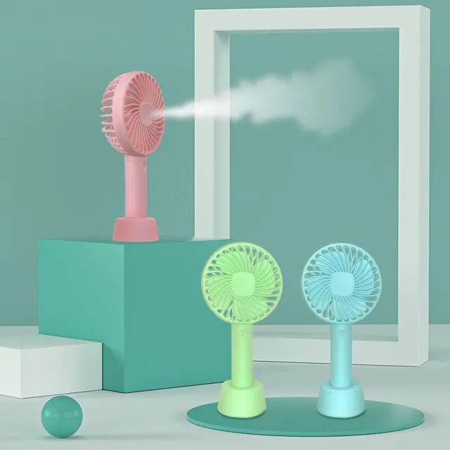 Ventilator portabil util pentru zilele fierbinți de vară în nuanțe pastelate trendy - mai multe variante